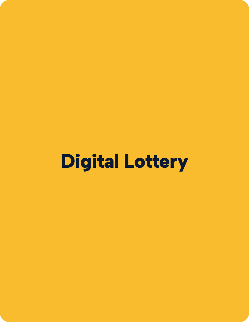Digital Lottery flyer cover