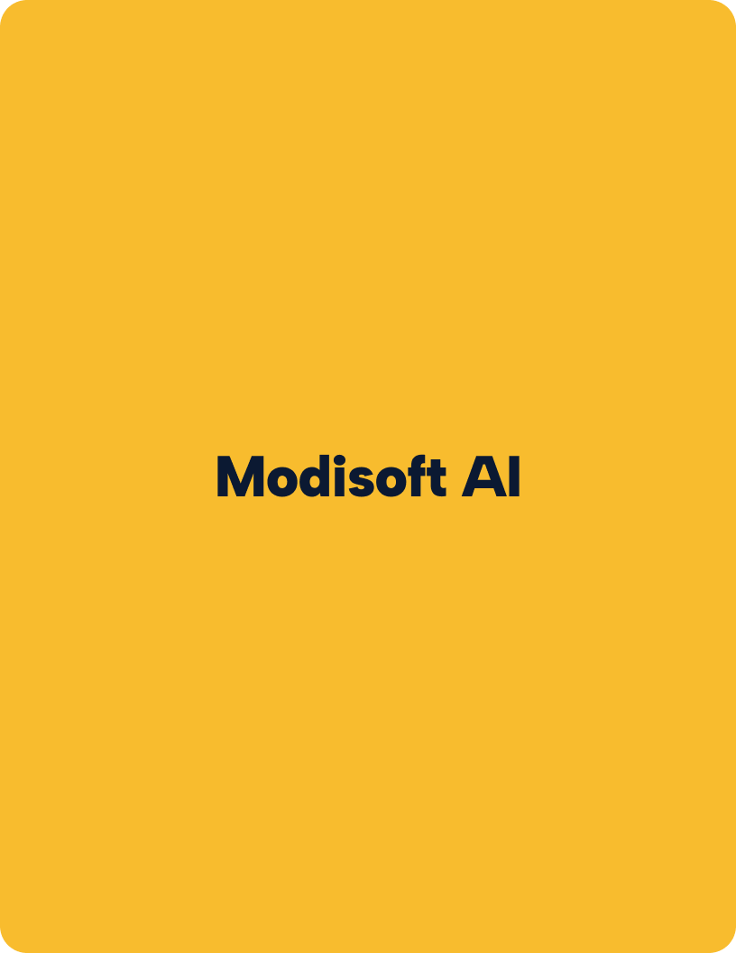 Modisoft AI flyer cover