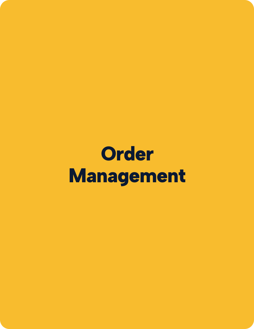 Order Management flyer cover