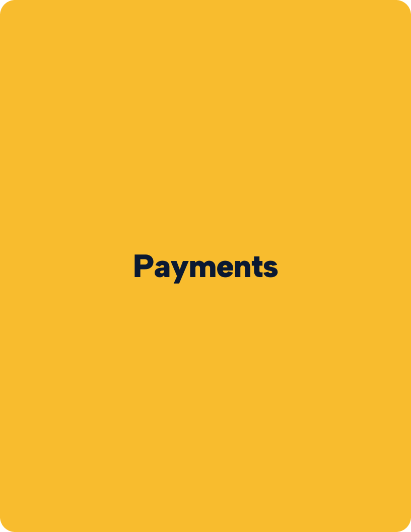Payments flyer cover