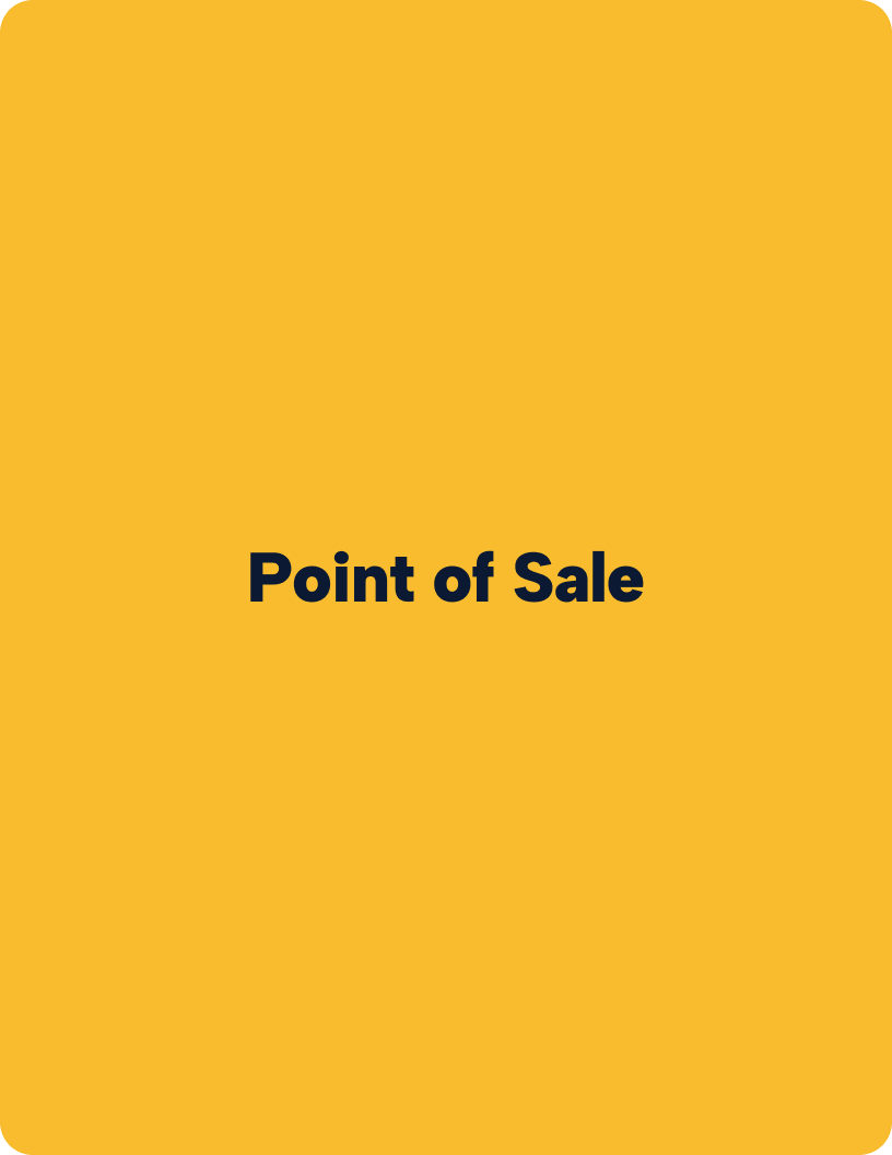 Point of Sale flyer cover